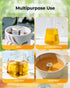 House Again Tea Infuser, Extra Fine Mesh Strainer for Loose Tea, Stainless Steel with Chain Hook