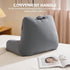 Yagamo Reading Pillow with Adjustable Memory Foam,Adult Backrest with Arms, Back Pillow for Sitting in Bed