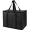 2 pack Additional Bottom Plate Black Insulated Grocery shopping bag , Delivery,pizza,reusable