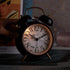 Loud Alarm for Deep Sleepers, 4'' Retro Twin Bell Alarm Clock with Backlight for Bedroom and Home Decoration (Retro