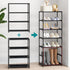4 Tier Small Shoe Rack, Narrow Stackable Kids Toddler Adult Storage Organizer Shelf for Closet, Entryway, Bedroom