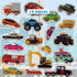 Cars Trucks & Construction Gel Window Clings for Kids - Window Stickers for Toddlers, Reusable Sticker