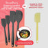 StarPack Basics Silicone Spatula Set (2 Small, 2 Large) - High Heat Resistant to 480°F, Non Stick Rubber