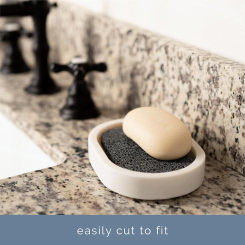 4 Pack, 2.9 inches 4.4 inches S&T INC. Bar Soap Holder for Kitchen, Bathroom, and Soap Dish, Dark Grey, by