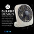 O2COOL Treva 5 Inch Battery Powered Desk Fan, Portable with Compact Folding & Tilt Design, Grey
