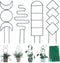 Wellsign Indoor Plant Trellis for Climbing Plants, 16inch Small Garden Metal Trellis