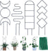 Wellsign Indoor Plant Trellis for Climbing Plants, 16inch Small Garden Metal Trellis