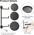 3 Rotating Window Wall Plant Shelves Stand Holder, Tiered Metal Floating Plant Shelf Hanger Indoor , Window Sill Gifts