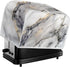 ZDCUSTOM White Marble Toaster Cover, 2 Slice Bread Toaster Oven Protector Covers