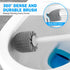 TRENTI Set, 2-in-1 5.3-inch Toilet Plunger and Brush Bowl Brush and Heavy Duty Toilet Plunger with Ventilated Holder
