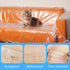 92W x 42D x 62/41H Inches Plastic Couch Covers for Moving, Dust-Proof Furniture Cover for Sofa, Heavy Duty Moving Bag for Sofa Storage and Moving, Renovation Protection Bag (4mil Thickness) by Belinlen