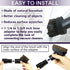 chaseroad 5PCS Set 5.9 1 1/4" Horse Hair Brush Vacuum Attachment - Black Round Vacuum Attachments & Brushes - In Long