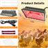 Homnebila 2pack, 250W Bulb,Adjustable Temperature(175W/250W) Chicken Coop Heating Lamp Brooder Heater