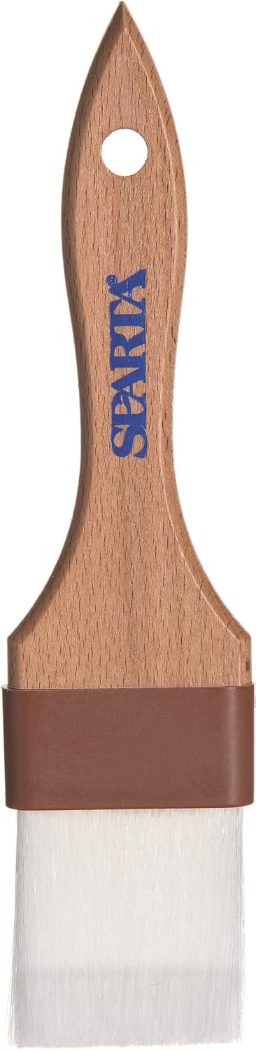 SPARTA Nylon Wide Brush, Flat, 2 Inches, Brown