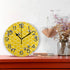Yellow Bees and Honey Wall Clock, Battery Operated Non Ticking Silent Quartz Analog Rustic Decor