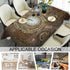 Beabes Clock Gears Tablecloth, Rusty Steampunk Design for Rectangle Tables, 52"X70" Indoor Outdoor Cover