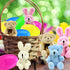 BCUEIDO 12pcs Prefilled Easter Eggs with Stuffed Plush Animal Toys for Basket Stuffers, Easter Favors, Easter Hunt