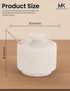3" Set 2 Countertop MARBLOUS KRAFTS Marble Salt Cellar White Celtic Salt, Seasoning Containers for Kitchen Decor