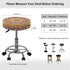 Lotusorchid 2 Boho Stool Covers Round, Mandala Flower Piece Bar Stool Cover Elastic Stool Cushion Cover, Washable Stool