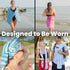 50+, Swimming, (30.5" 40.5", ROAM Kids UPF Pool/Beach Towel with Hood, Sunscreen Towel, UV Protection, UPF Sand Free