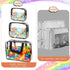 MBJZSL 18 Packs (3 Toy Storage Bags with Labels, Clear PVC Puzzle Storage Bags, Waterproof Travel Toy Organizer Bags