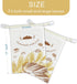 Cazlon (2-Pack, 12"x17", Eco-Friendly Linen Beeswax Bread Bags Reusable, Sustainable Storage for Homemade Bread