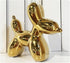 DANELYNN Modern Balloon Dog Decorative Sculpture,Ceramic Dog Figurines Statues Contemporary Art Decor for Living