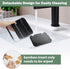 Bamboo Toothbrush Holders Bathroom Countertop Organizer, 6 Slots Toothbrush Caddy for Kids Family Vanity Storage (Black)
