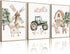 Pouydmi Nursery Farm Animal Wall Art Decor Baby Animal Canvas Prints Nursery Kids