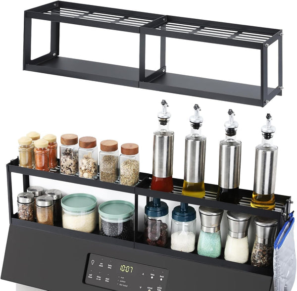 OTraki 2 Tier Strong Magnetic Oven Shelf 30 Inch Length Spice Rack