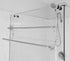 Insieme Extra Wide Over The Door Towel Rack - Two Tier Towel Hanger for 36 inch Door or Shower Wall