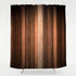 Gibelle Brown Striped Shower Curtain - Orange Copper and Pale Peach Abstract Vintage Ombre Design, 72x72