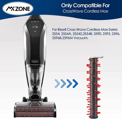2786 Carpet Brush Roll Replacement for Bissell CrossWave Cordless MAX Series, Area Rug Brush 1 Pack