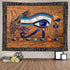 Ine Ive Egyptian Horus Eye Tapestry, Ancient Egyptian Gods Pharaohs Hieroglyphic Tapestries, 80x60inch for Decoration