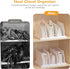 Ronlap Purse Storage Organizer for Closet, Adjustable Shelf Dividers Rack for Handbag Separators, Closet Organization,