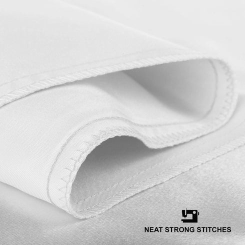 Satin Pillowcase with Zipper for Hair and Skin Care, Soft and Cool Like Silk, White, 2 Pack