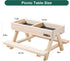 2 Boulphia Chicken Feeders and Waterers, Chicken Feeder No Waste Kit with Picnic Table and Water Feeder, Handmade