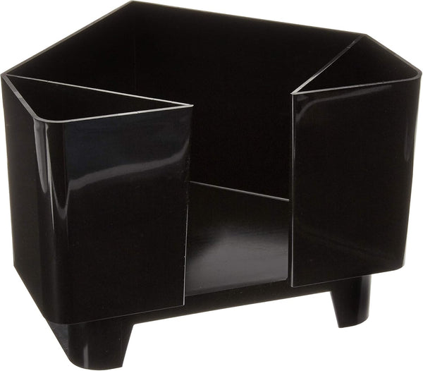 Co-Rect Plastic Bar Caddy with Triangular Design, Black