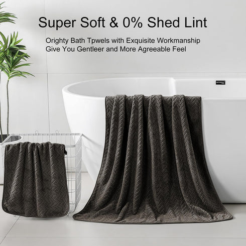 8 Pack Set, 2 2 4 Ferdilan Bath Towel Extra Large Bath Towel Sheets, Hand Towels and Washcloths Ultra Soft