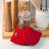 Oven Mitts Heat Resistant, Mini Silicone Gloves for Cooking, Kitchen Pot Holders & Oven Mitts Sets (Red Color)