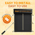 Anti-Pinch, 5-Year Wireless Automatic Chicken Coop Door Solar Powered LCD Display, Timer & Light Sensor All-Weather