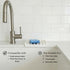 Counter Effilogic Silicone Sponge Holder Self-Draining Kitchen Sink Organizer, Quick Dry Mat and Protector Dishwashing