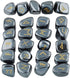 SUNYIK Natural Hematite Rune Stones Set with Engraved Elder Futhark Alphabet, Polished Healing Kit