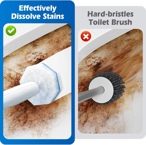 Generic 50 Count Toilet Wand Refills Compatible with Clorox Disposable Toilet Brush Heads for Most Toilet Brushes