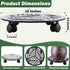 2 Packs 12" Large Metal Plant Caddy with PU Wheels Heavy-Duty Wrought Iron Rolling Plant Stands Indoor Outdoor Wheeled