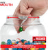 Stock Your Home 1 Gallon Clear Plastic Jars with Lids (2 Pack), 128 oz Wide Mouth Large Container for Candy, Cookies,