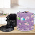 Purple Rose Butterfly Electric Pressure Cooker Cover: Round Protective Bag with Pocket for Instant Pot or Rice Cooker