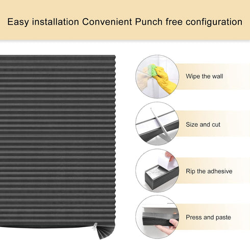 Window Blinds Cordless Blackout No Drill Cut to Size Clip On Stick On Temporary Blinds for Home