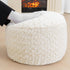 Poofieotto 20x12 Inches Unstuffed Pouf Ottoman Cover Handmade Footstool Ottoman Storage Solution Floor Pouf Footrest
