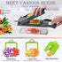 Pro-Series 16-in-1 Vegetable Chopper - Dewpeton Mandoline Slicer, Food Chopper with Container, Kitchen Essential